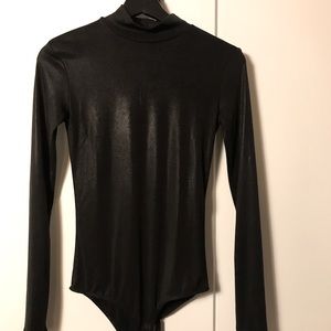 Zara - Bodysuit - Black - Sheen - Size S